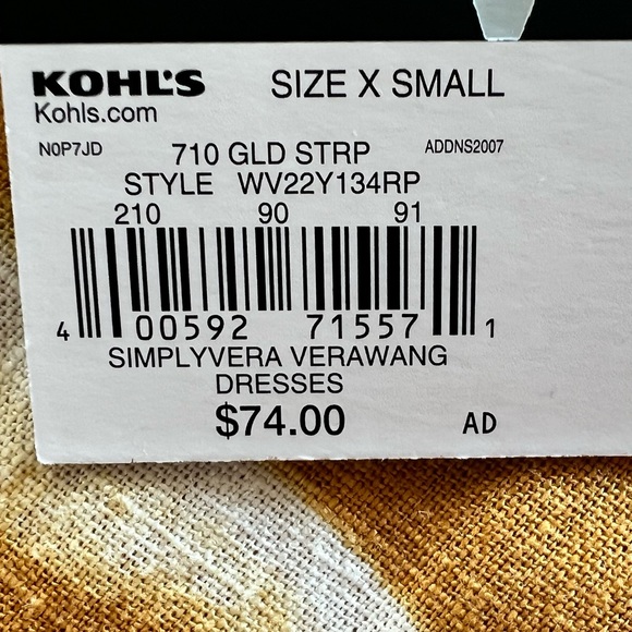 🌻Simply Vera Wang Maxi Dress SZ XS - Picture 11 of 14